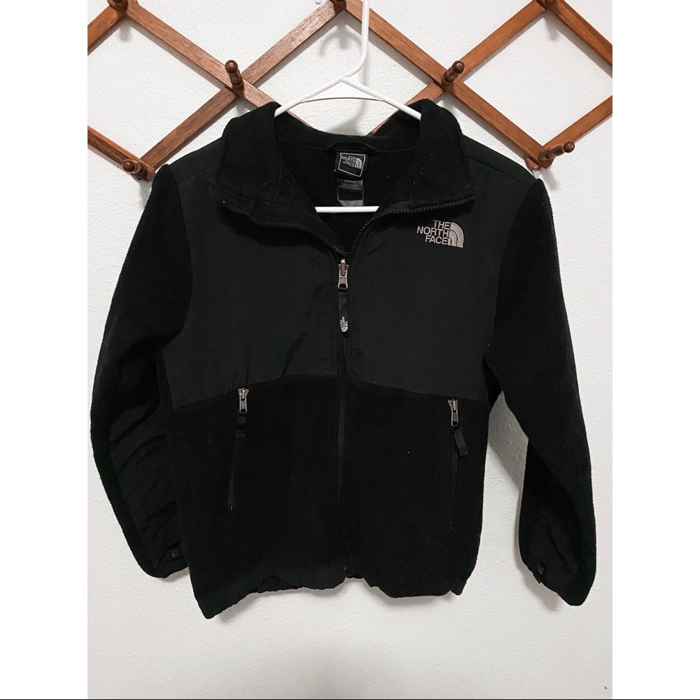 Boys Black Northface Polartec Jacket Size Medium